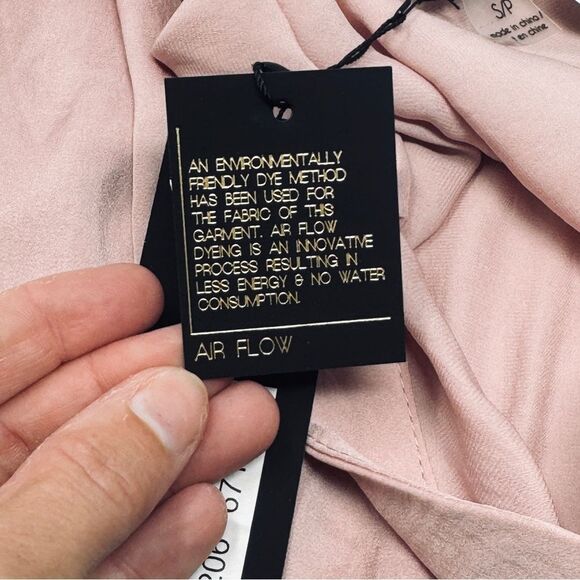 Renuar  Women’s Mauve Long Sleeve Airflow Blouse. Size Small.  NWT - Picture 6 of 11